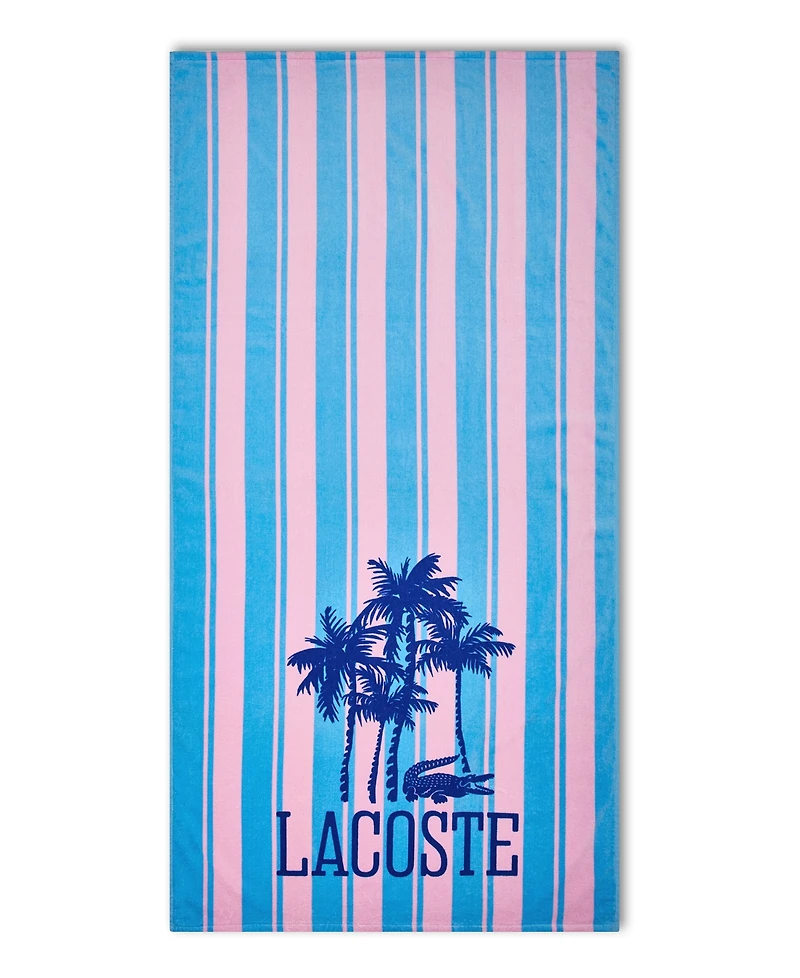 Lacoste Palm Trees Cotton Beach Towel, 36" x 72"