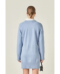 English Factory Women's Knit Mini Dress