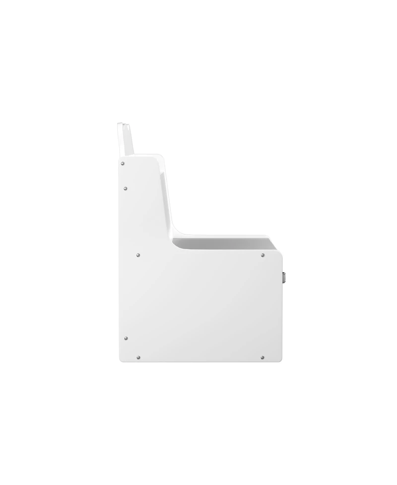 Streamdale Furniture Kids Bookshelf with Storage Bins - Bear Design, White & Gray