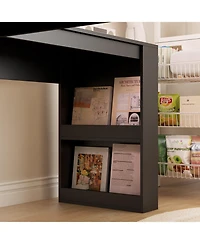 Streamdale Furniture Streamdale L-Shaped Desk with Charger, Drawers, Bookshelf, Gaming Desk