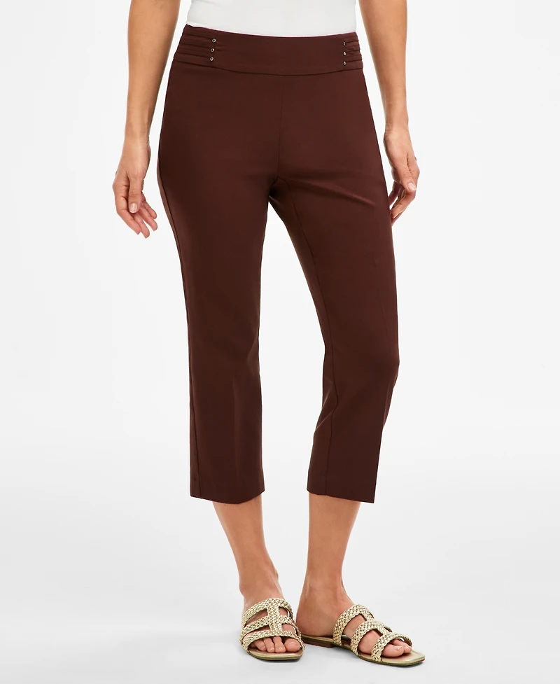 Jm Collection Women's Pull-On Capri Tummy-Control Pants, Exclusively at Macy's