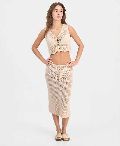 Miken Women's Swim Cover-Up Midi Skirt, Exclusive To Macys