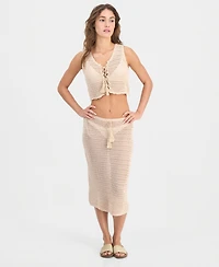 Miken Women's Swim Cover-Up Midi Skirt, Exclusive To Macys