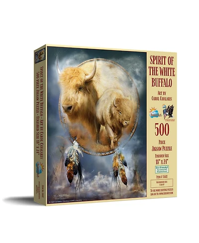 SunsOut Spirit of the White Buffalo 500 piece Jigsaw Puzzle for Adults