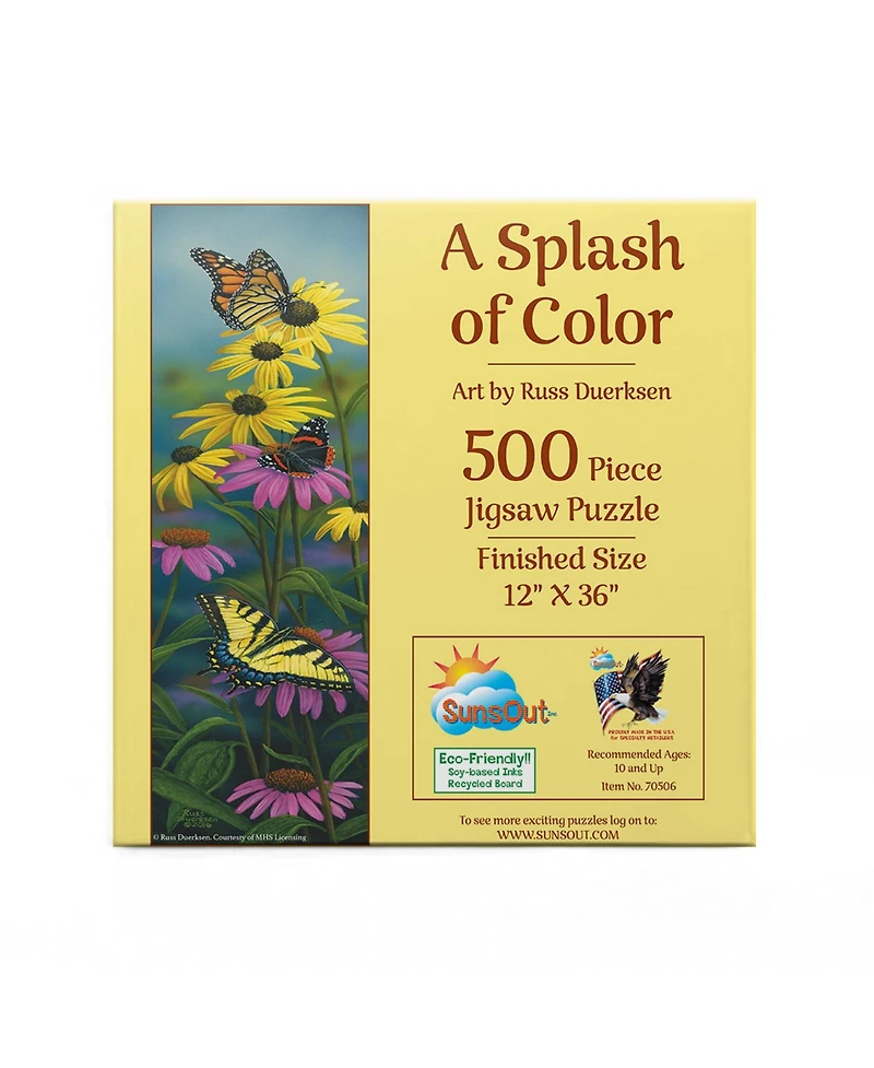 SunsOut Splash of Color 500 piece Jigsaw Puzzle for Adults