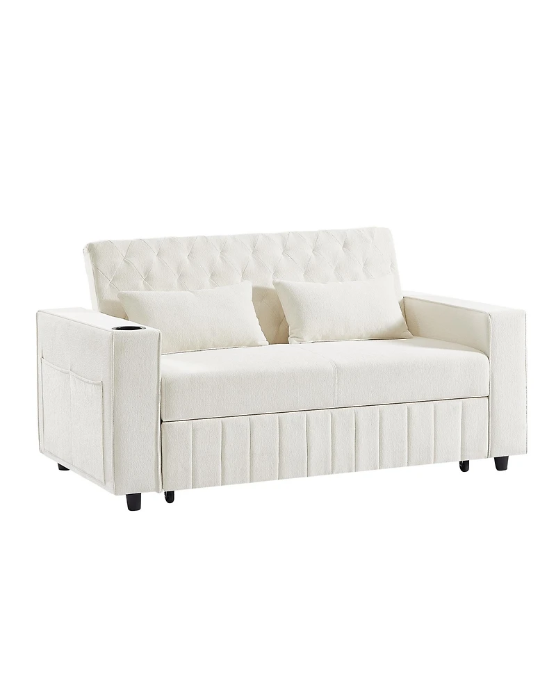 Streamdale Furniture 61.4" Pull-Out Sofa Bed Convertible Couch