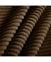 Streamdale Furniture Brown Corduroy Deep Seat Accent Chair