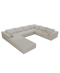 Streamdale Furniture Cloud Sofa, Corduroy, Deep Seat, Removable Cushions, No Assembly
