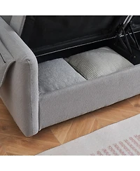 Streamdale Teddy Cotton Linen Sofa - Light Grey