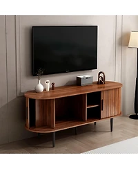Streamdale Furniture Streamdale 47" Modern Tv Stand with Sliding Door & Storage