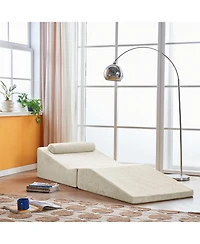 Streamdale FurnitureFoldable Sponge Sofa Bed- Portable Lounger for Living Room & Bedroom