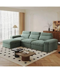 Streamdale Furniture + Modular Sofa + Down & Linen + Adjustable Back & Storage