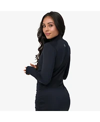 BloqUV Women's Upf 50+ Sun Protective Relaxed Drawstring Cover Up Tops