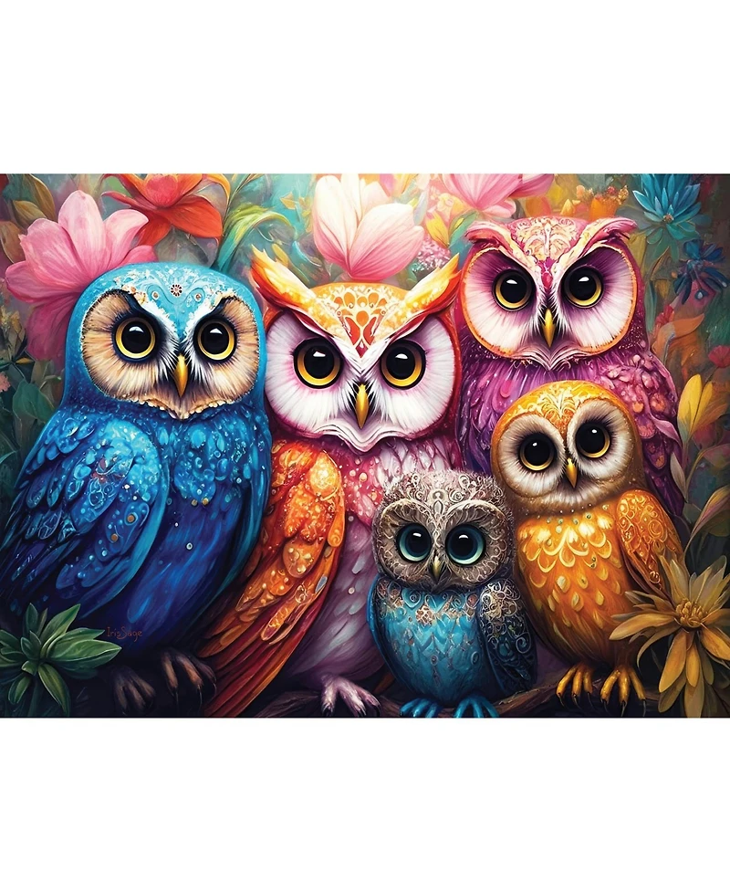 SunsOut Whimsical Owls 1000 piece Jigsaw Puzzle for Adults