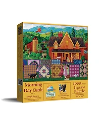SunsOut Morning Day Quilt 1000 piece Jigsaw Puzzle for Adults Mothers Day