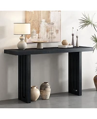 Streamdale Furniture Oak Veneer Console Table - Entryway/Hallway/Living Room