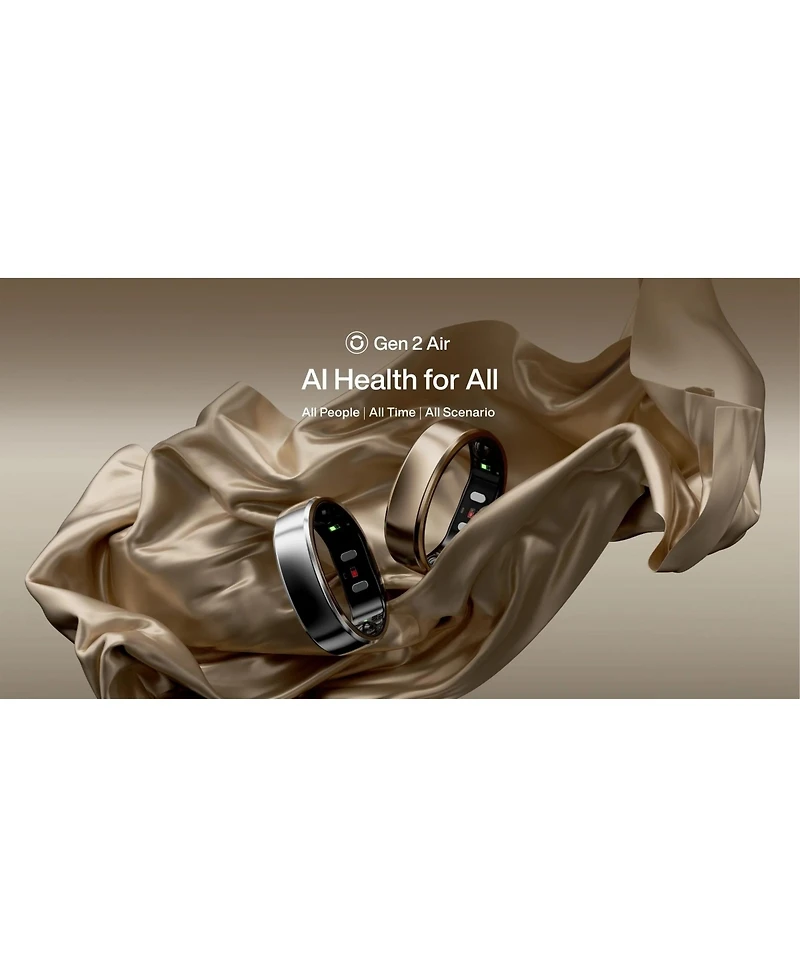 RingConn Gen 2 Air Size 11 Galaxy Silver 4903 Fitness Trackers