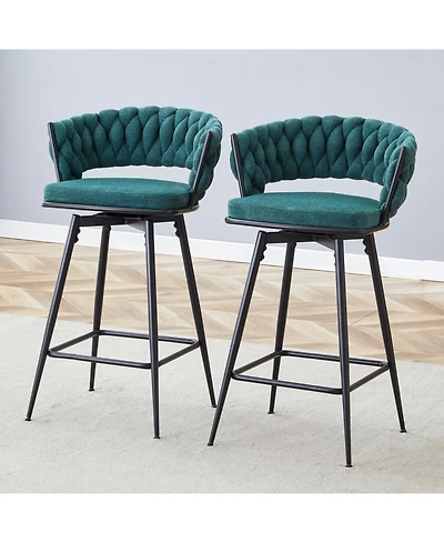 Streamdale Furniture Retro Green Rotating Bar Stools