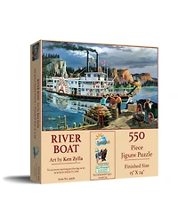 SunsOut Riverboat 550 piece Jigsaw Puzzle for Adults