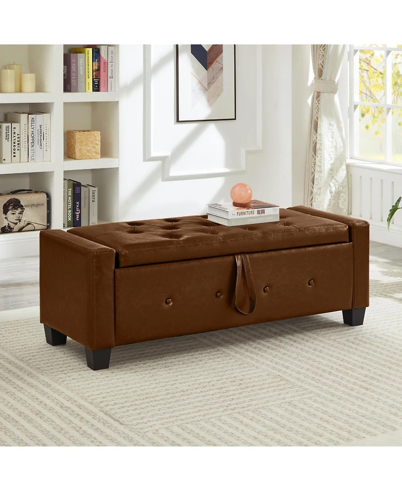 Streamdale Furniture Streamdale 48" Storage Ottoman Bench