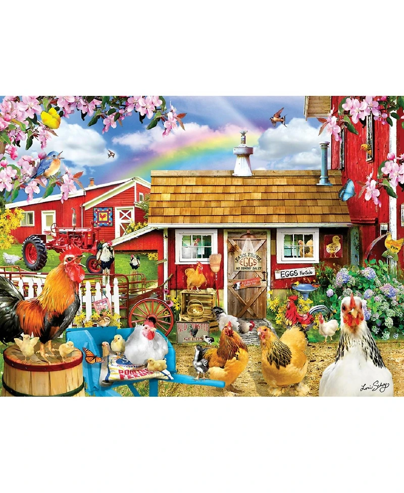 SunsOut Springtime Chickens 1000 piece Jigsaw Puzzle for Adults
