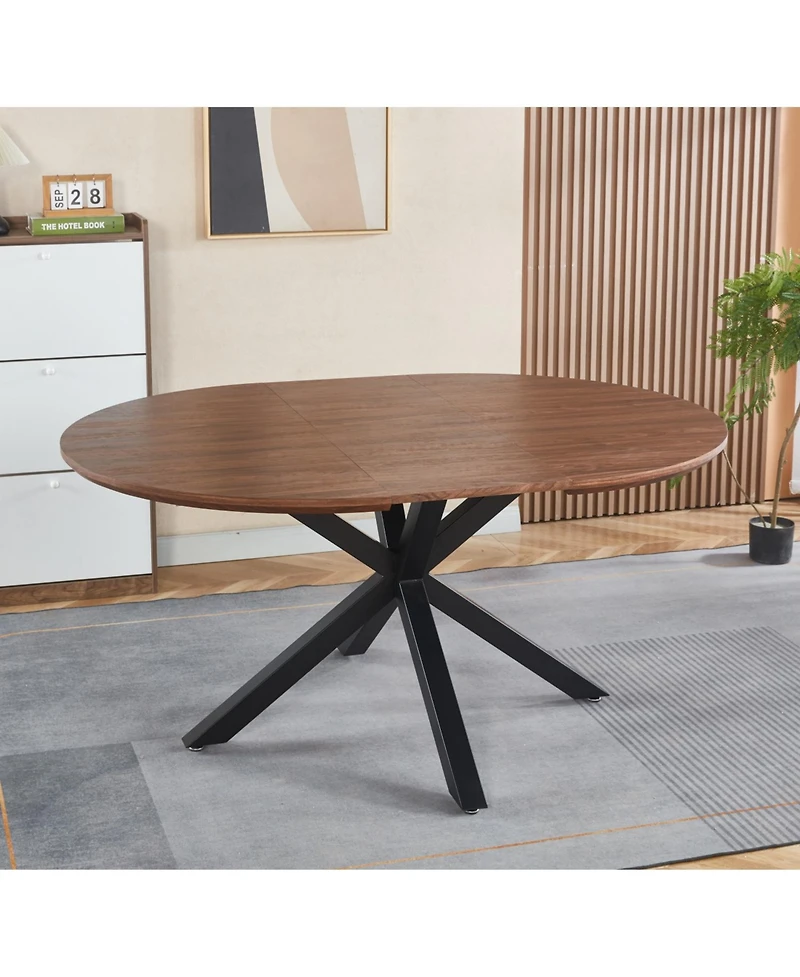 Streamdale Furniture Stable Mdf Top Table with Metal Legs