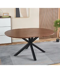 Streamdale Furniture Stable Mdf Top Table with Metal Legs