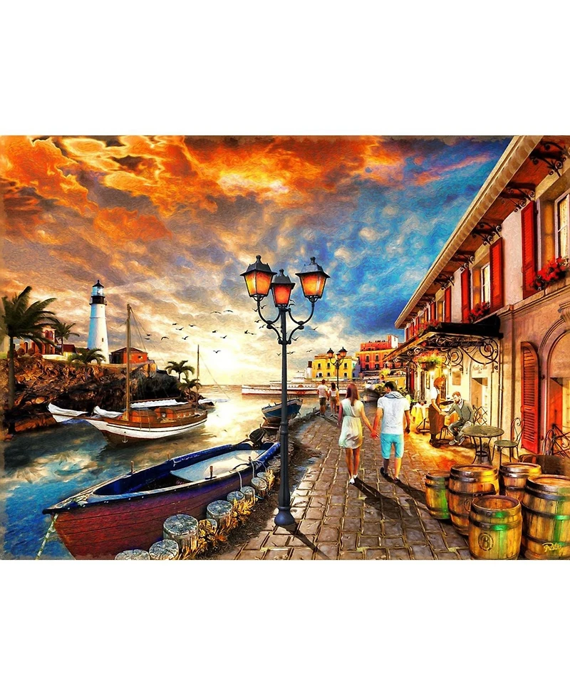 Harborside Stroll 1000 piece Jigsaw Puzzle for Adults