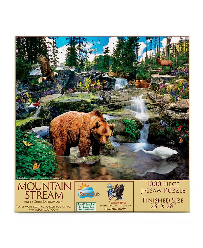 SunsOut Mountain Stream 1000 piece Jigsaw Puzzle for Adults