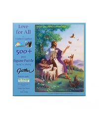 SunsOut Love for All 500 piece Jigsaw Puzzle for Adults Large Pieces