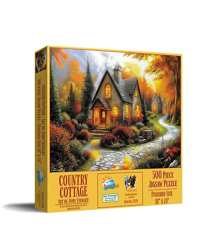 SunsOut Country Cottage 500 piece Jigsaw Puzzle for Adults