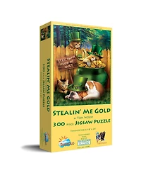 SunsOut Stealin Me Gold 300 piece Jigsaw Puzzle for Adults St. Patricks Day