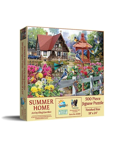SunsOut Summer Home 500 piece Jigsaw Puzzle for Adults