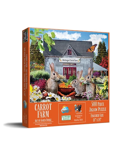 SunsOut Carrot Farm 500 piece Jigsaw Puzzle for Adults