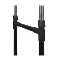 vidaXL Adjustable Clothes Rack 4 Castors 2 Hanging Rails