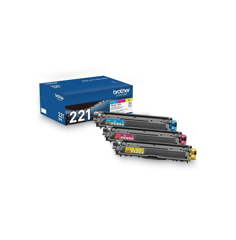 Brother TN2213PK 1,400 Page-Yield Toner - Cyan/Magenta/Yellow (3/Pack