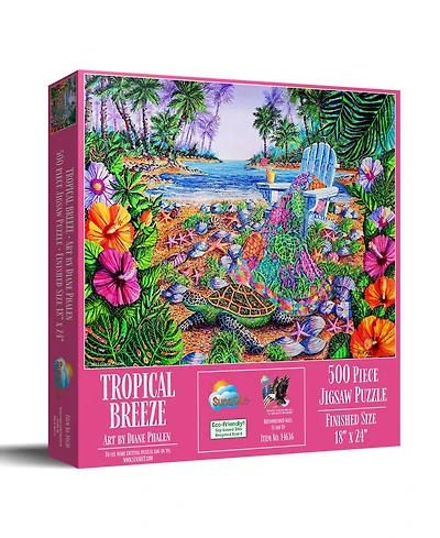 SunsOut Tropical Breeze 500 piece Jigsaw Puzzle for Adults