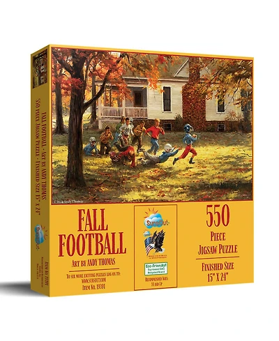 SunsOut Fall Football 550 piece Jigsaw Puzzle for Adults