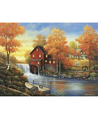 SunsOut Sunset at the Old Mill 500 piece Jigsaw Puzzle for Adults