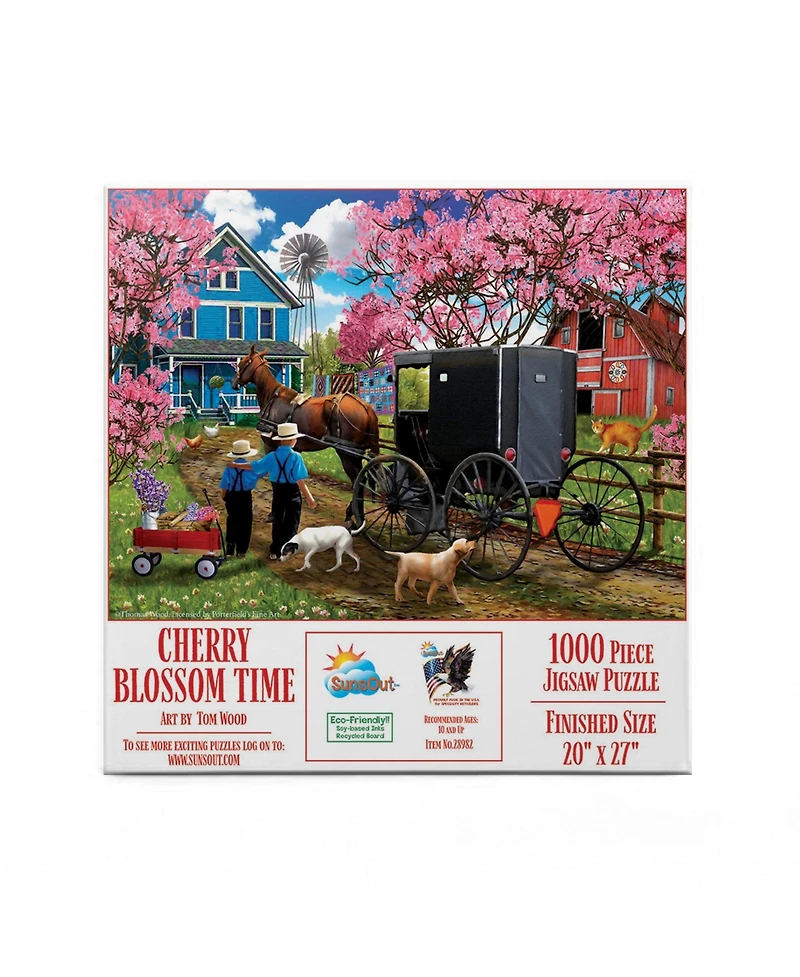 SunsOut Cherry Blossom Time 1000 piece Jigsaw Puzzle for Adults