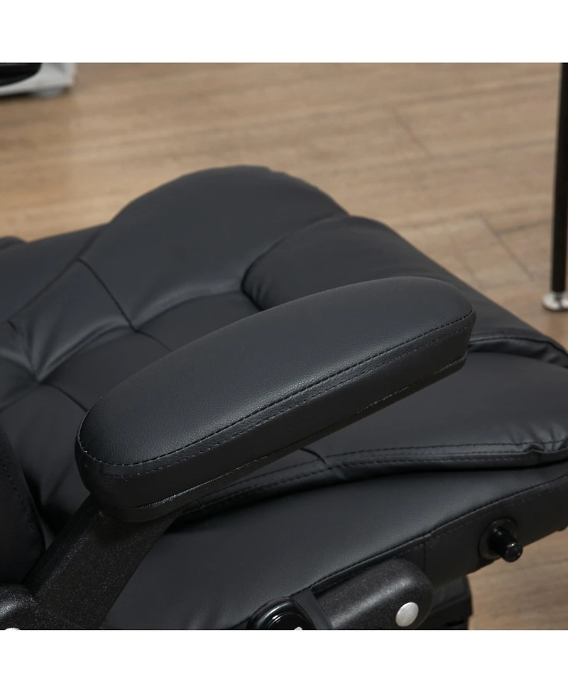 Homcom High-Back Vibration Massage Chair, Heating Office Chair