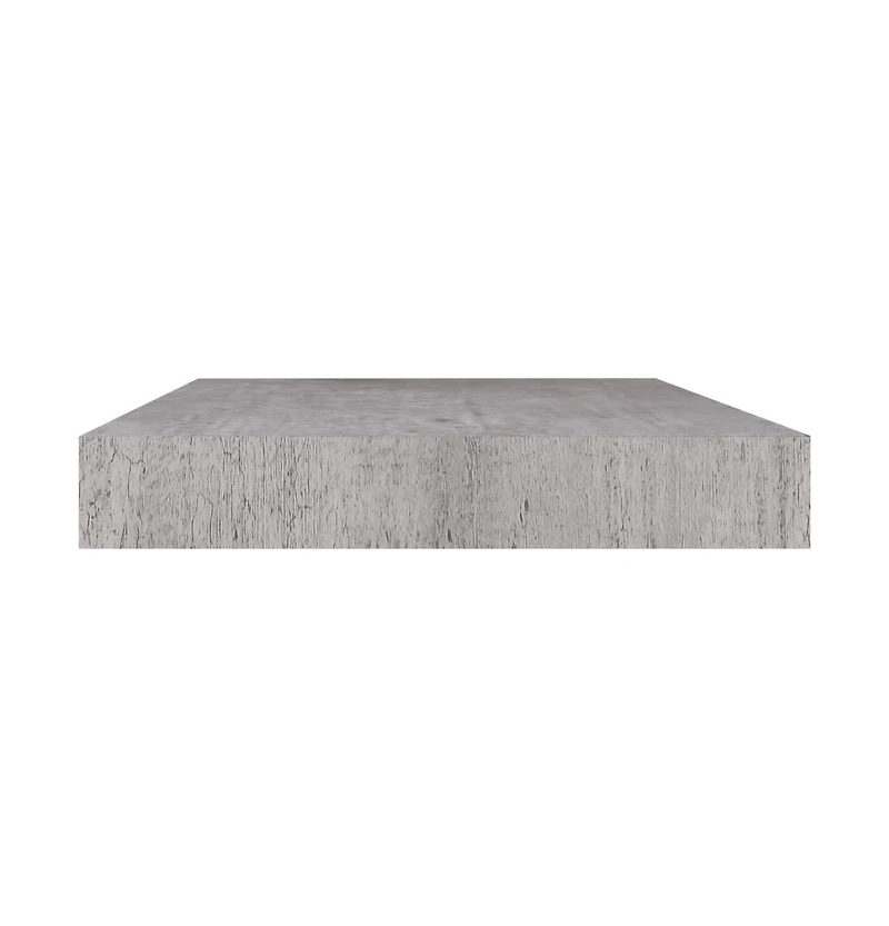 vidaXL Floating Wall Shelf Concrete Gray 19.7"x9.1"x1.5" Mdf