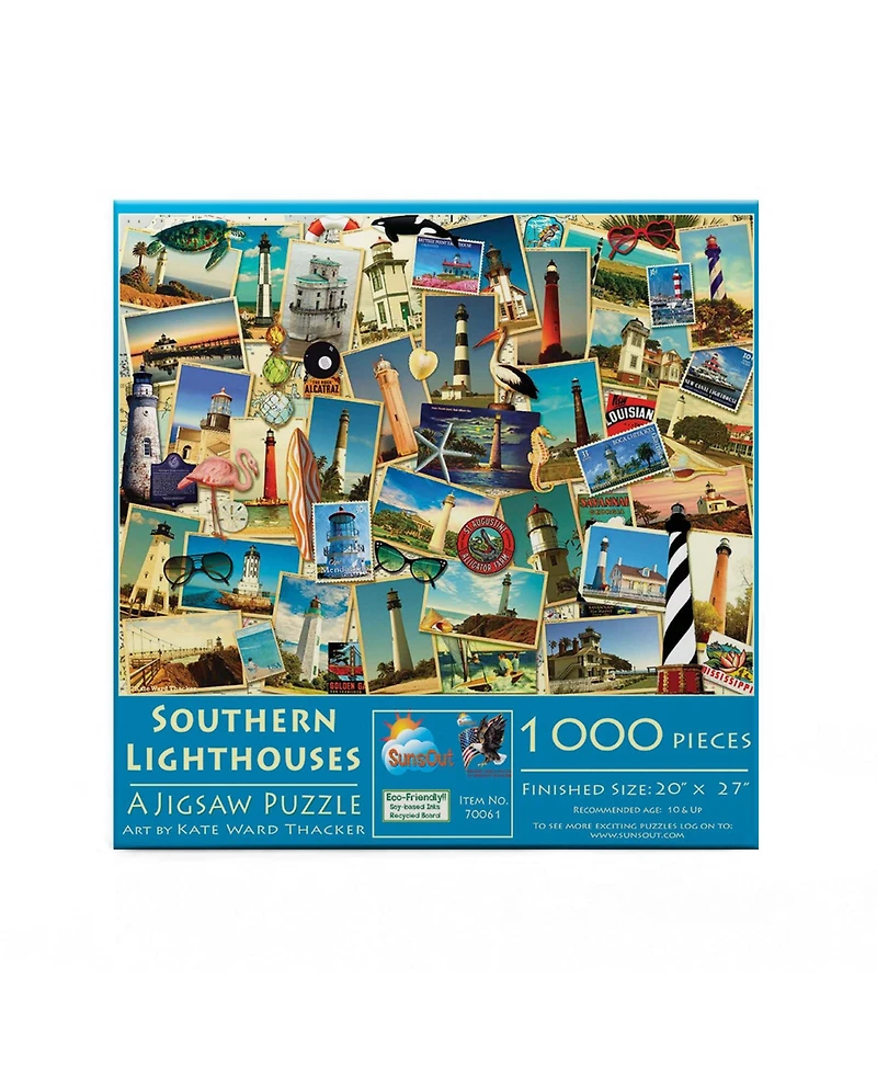 SunsOut Southern Lighthouses 1000 piece Jigsaw Puzzle for Adults