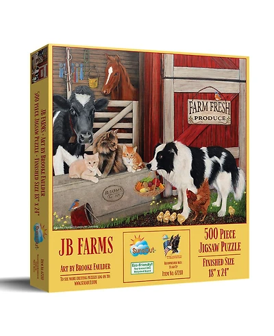 SunsOut Jb Farms 500 piece Jigsaw Puzzle for Adults