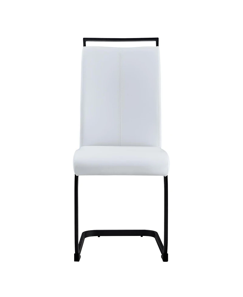 Streamdale FurniturePU Leather Dining Chair Set of 2