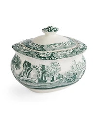 Spode Heritage Green Italian Covered Sugar Bowl