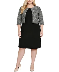 Ny Collection Plus 2 Piece Jacket and Dress Set