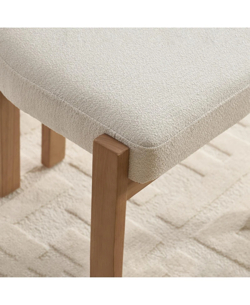 Streamdale Furniture Modern Fabric Upholstered Dining Chairs (Set of 2)