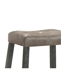 Streamdale Furniture Rustic Backless Counter Stool Set of 2 - 25" Farmhouse Barstools