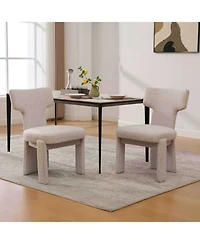 Streamdale Furniture Chenille Dining Chairs (Set of 2)